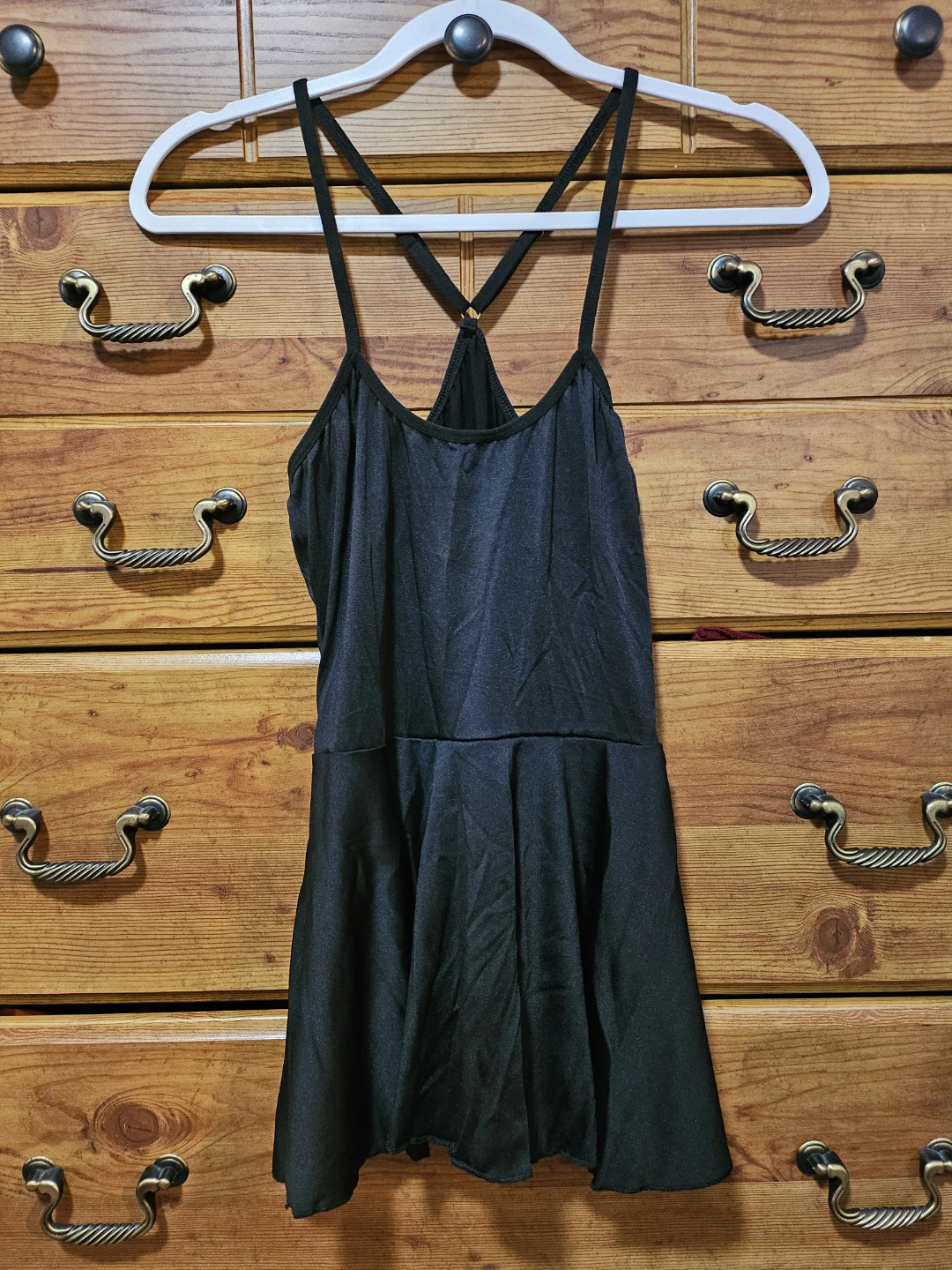Midnight Black Babydoll Lingerie – silky fit-and-flare chemise - photo 5