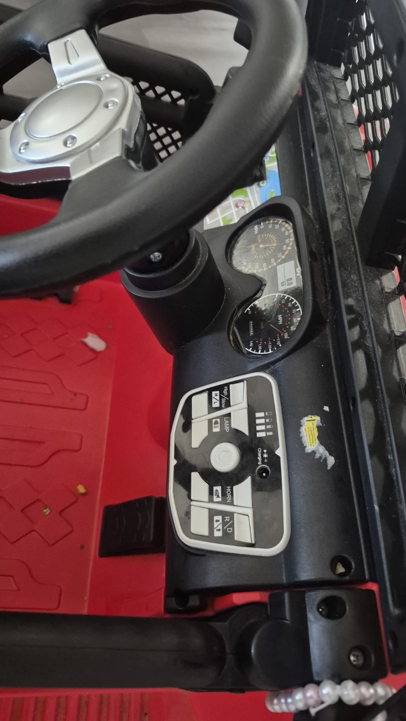 Red 4x4 Ride-On Toy Jeep