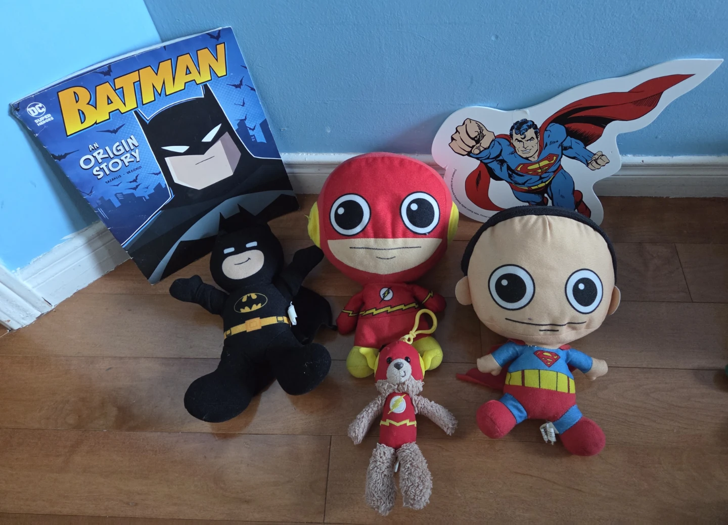 DC Comics Batman, Superman, Flash Plush Toys & Book Set - photo 2