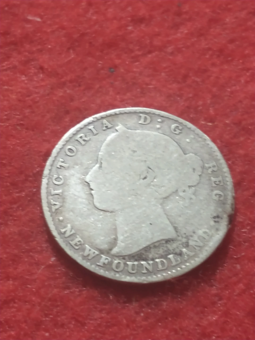 VF 1894 Newfoundland Queen Victoria .925 silver dime KM#3 - photo 5