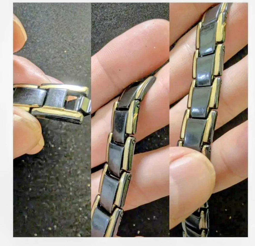 Black Golden Link Bracelet 21.5cm/8.5in - photo 3