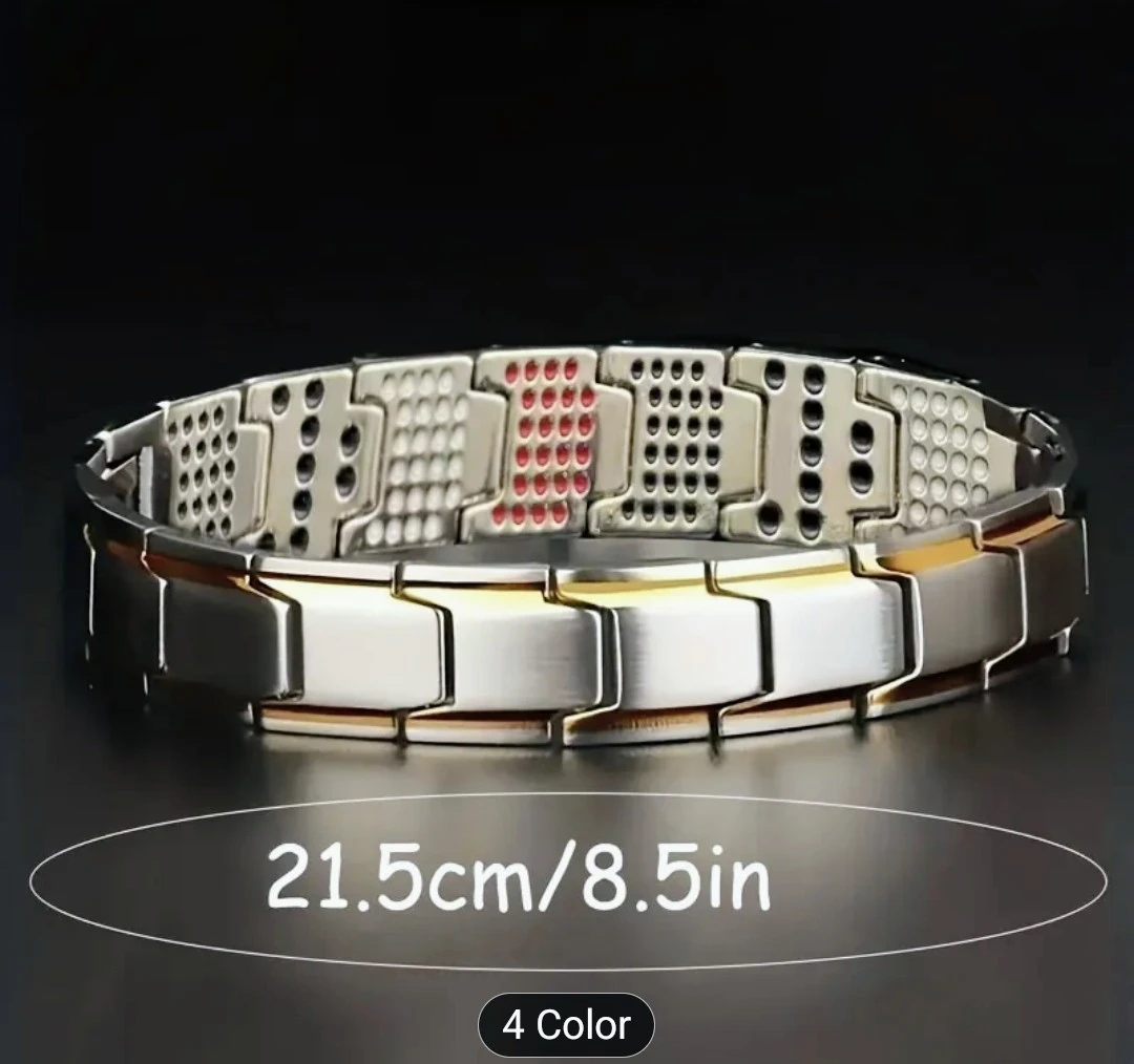 Black Golden Link Bracelet 21.5cm/8.5in - photo 4