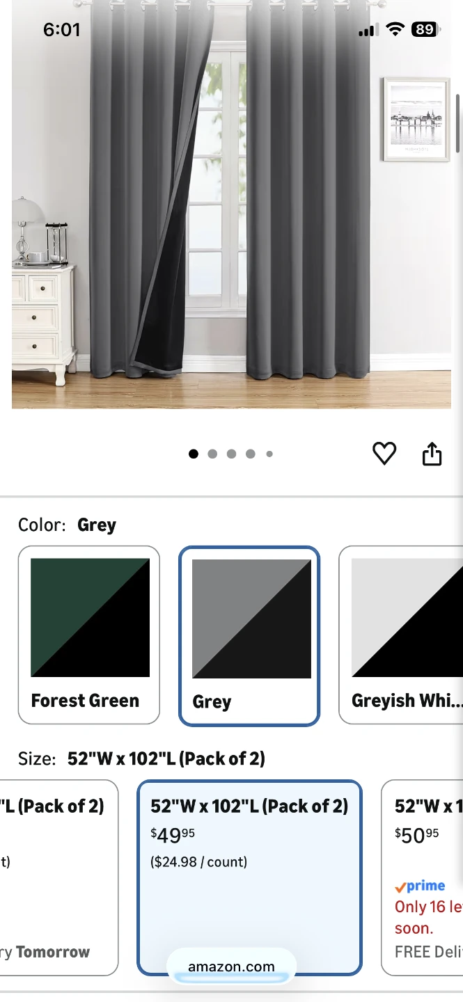 ChrisDowa 100% Blackout Curtains and Tension Rod - photo 3
