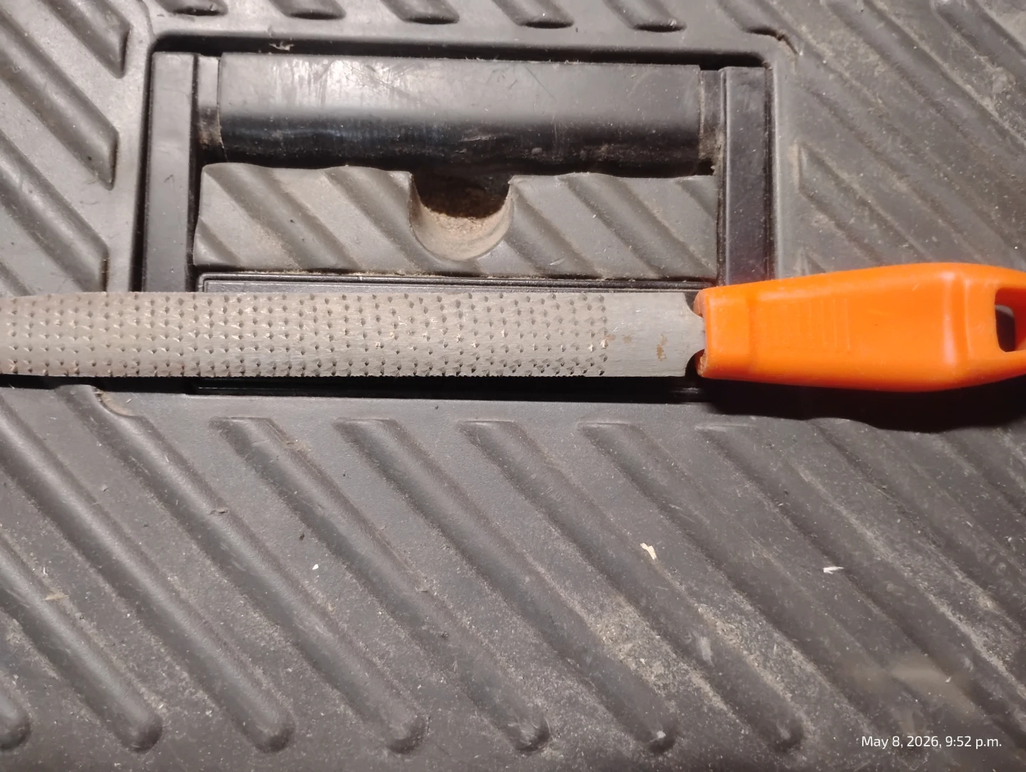 Metal File with Orange Handle