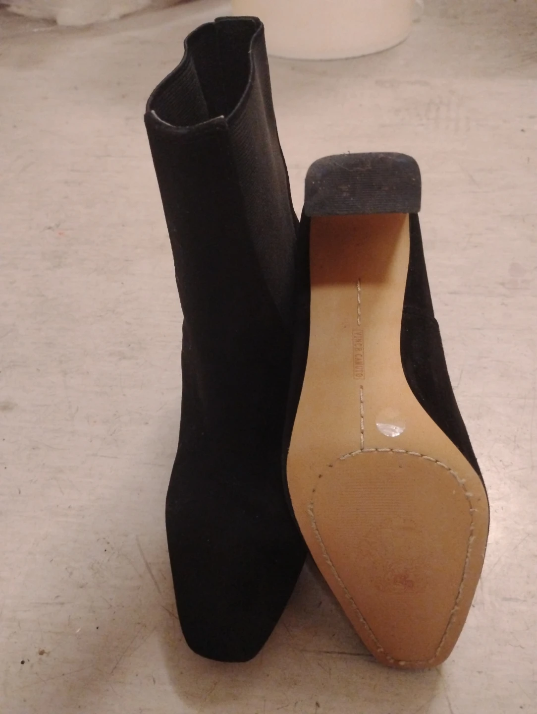 Vince Camuto Black Suede Ankle Boots - photo 3