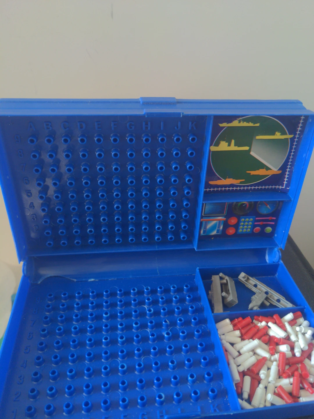Blue Battleship Game - Complete with Pegs and Ships - photo 2