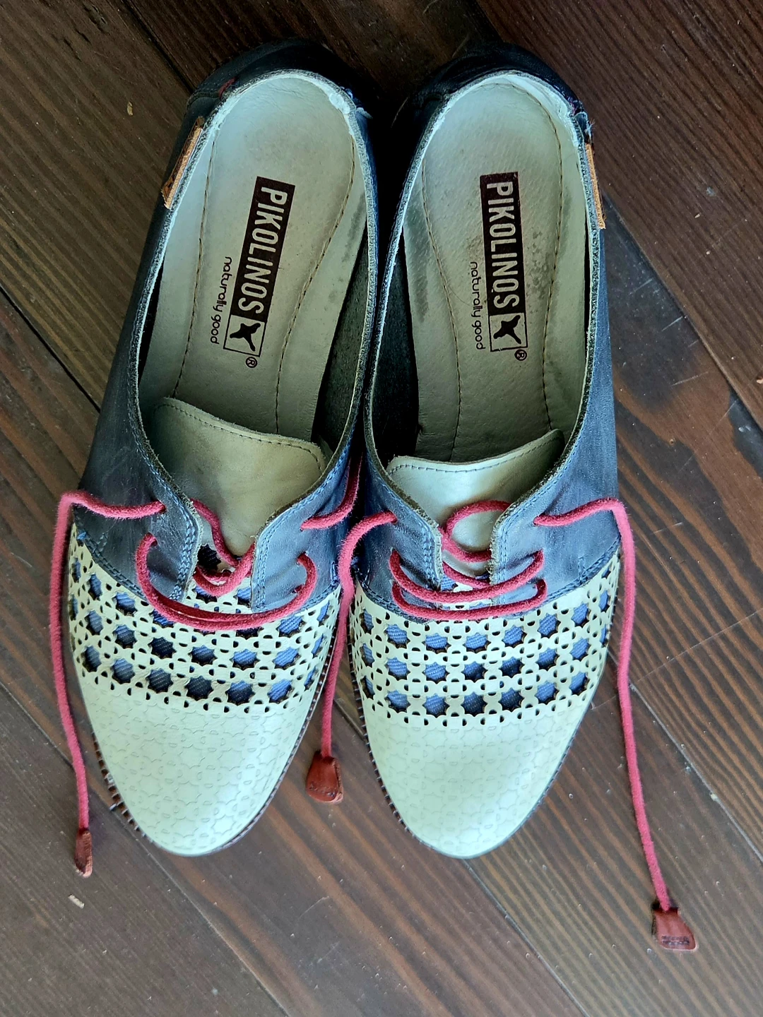 Pikolinos Women's Blue & White Oxfords - photo 2