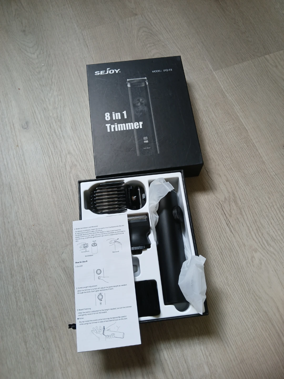 SEJOY 8-in-1 Trimmer LFQ-F3 - photo 4