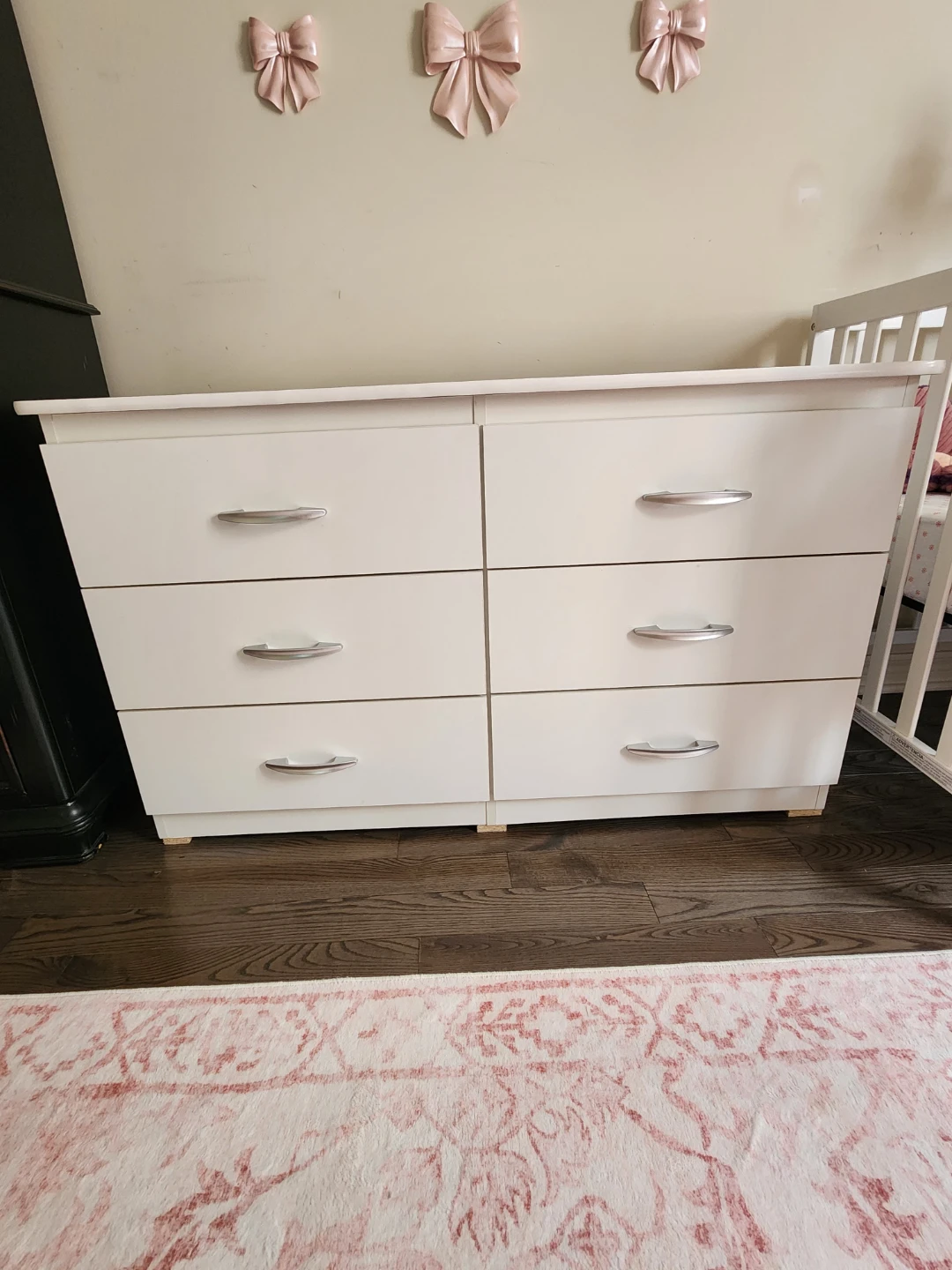 White 6-Drawer Dresser - photo 3