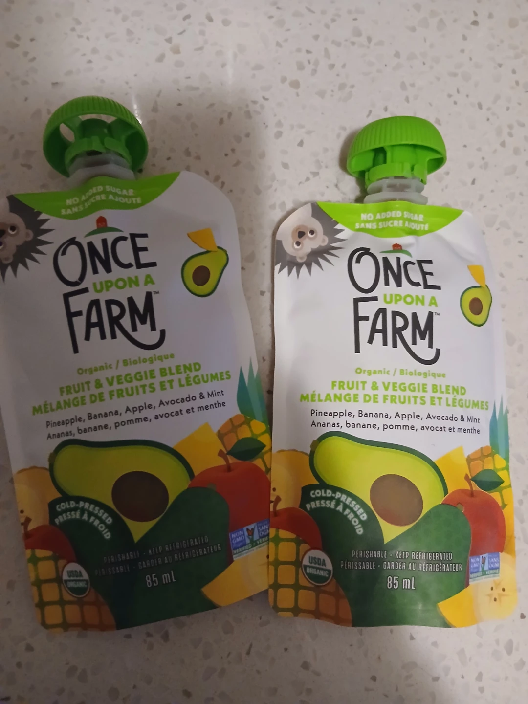 Once Upon a Farm Fruit & Veggie Blend Pouches (2x 85ml)