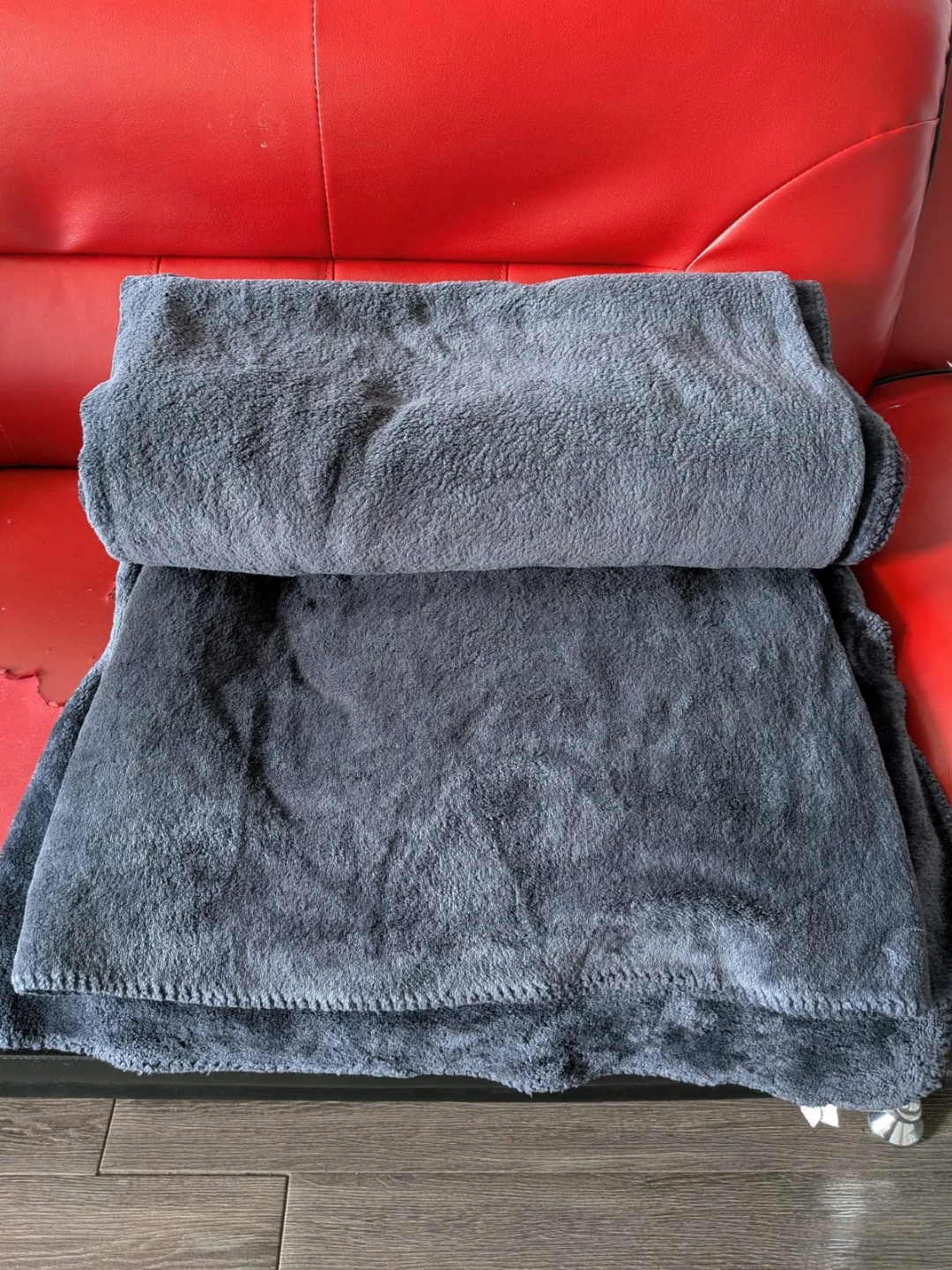 MOS:  Grey Fleece Throw Blanket - photo 2