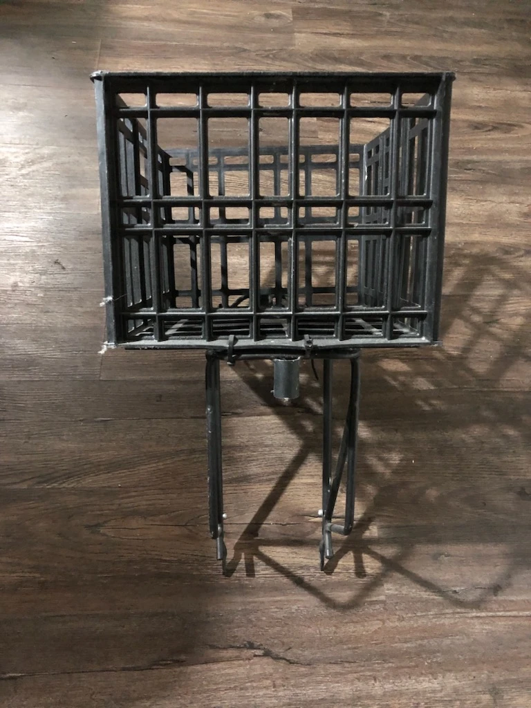 Rear bike rack / pannier with a lightweight milk crate style box - photo 2
