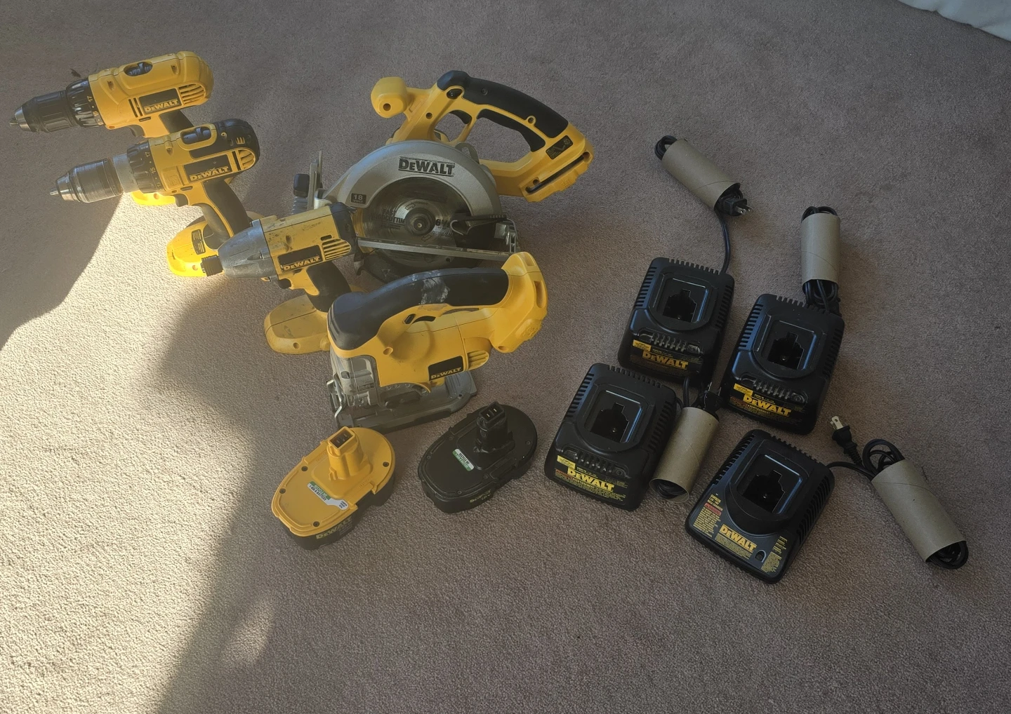 DeWalt Power Tool Lot - Impact Driver, Jigsaw, & More
