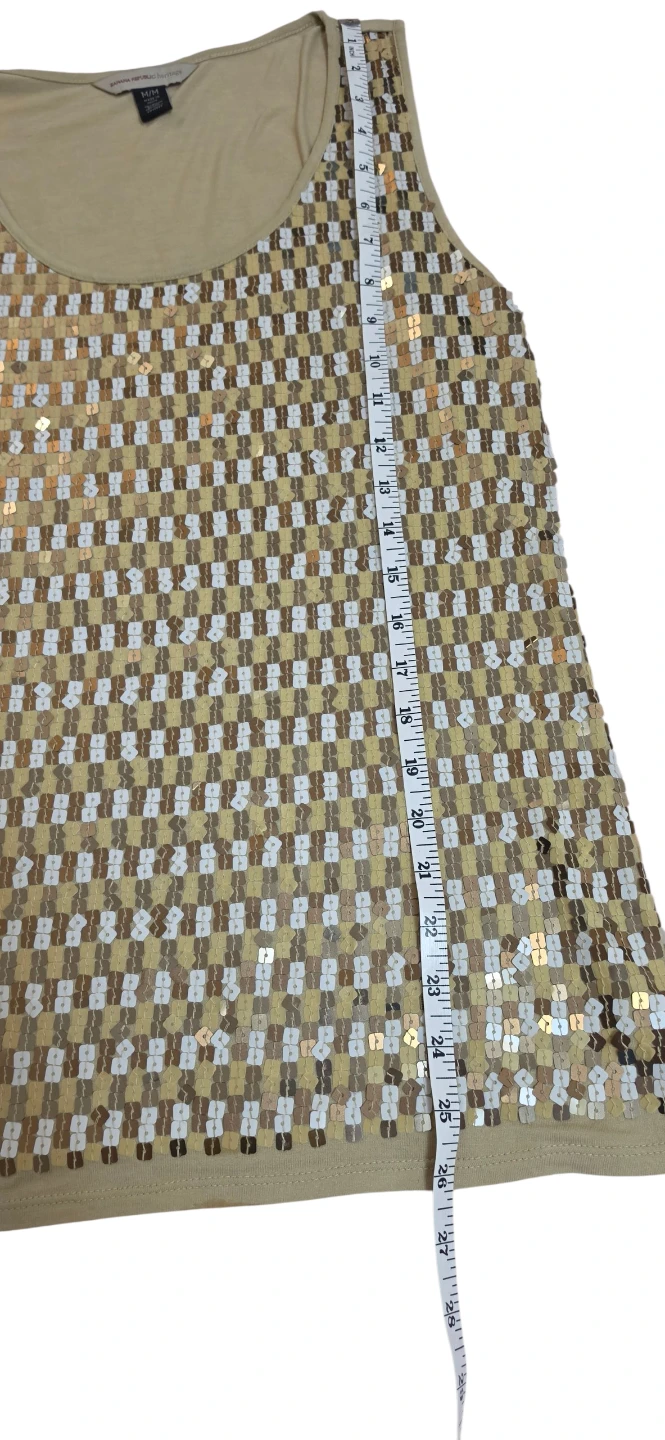 Banana Republic Heritage Sequin Tank Top - M - photo 2
