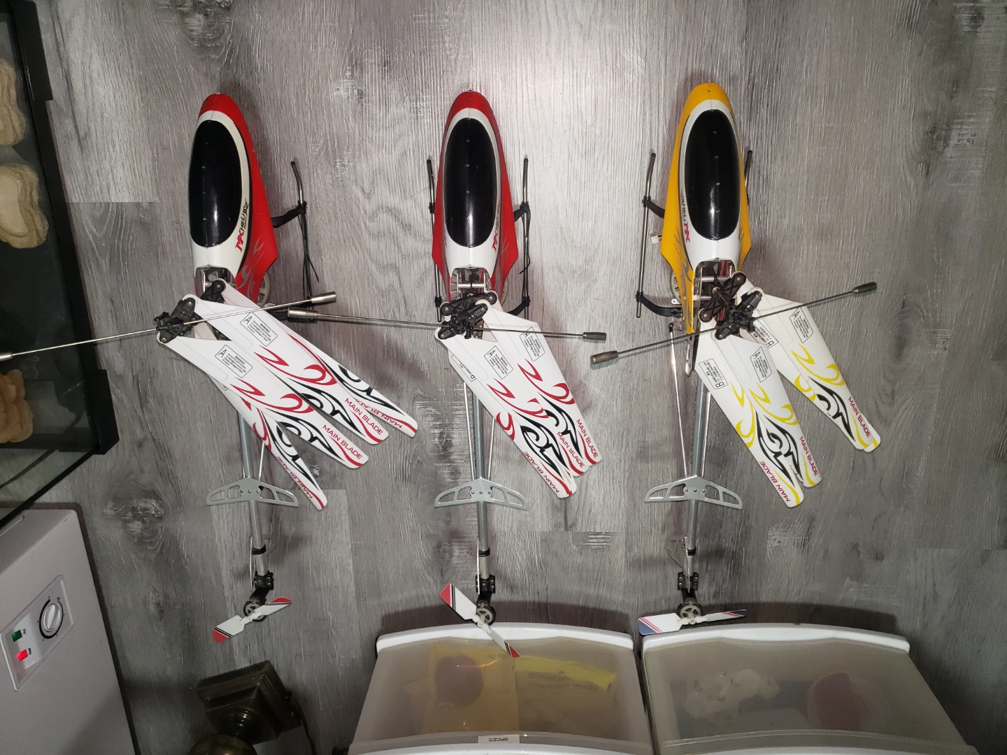 Unknown condition 3 mx heli falcon 3d helicopters. - photo 2