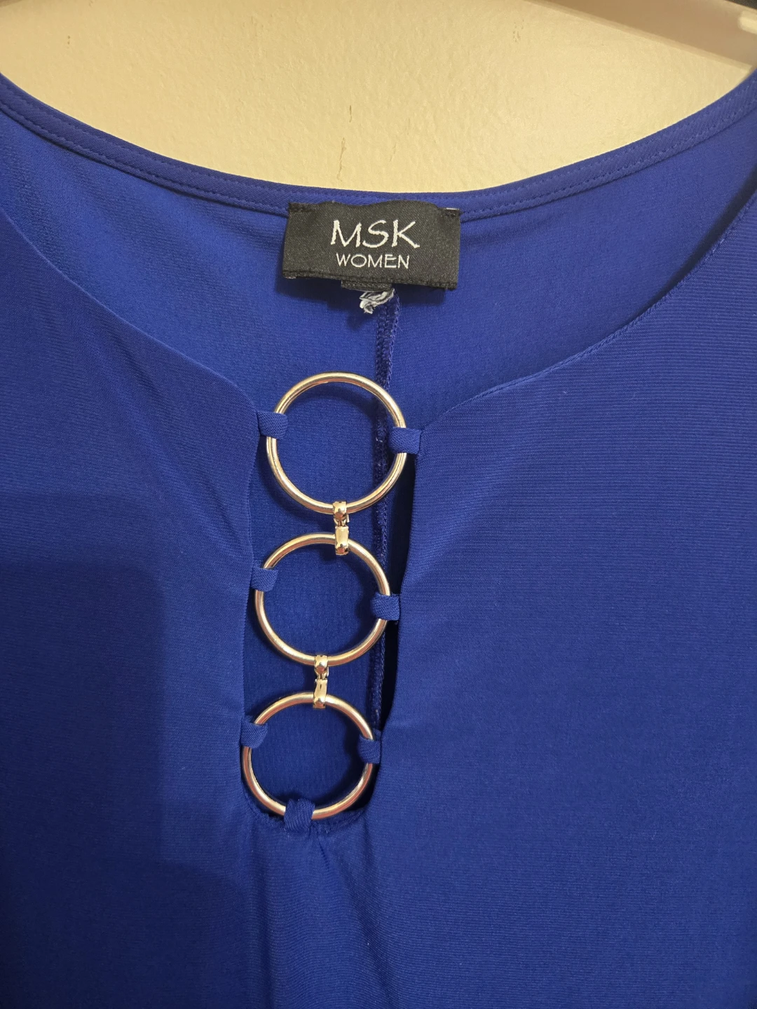 MSK Women Blue Dress with Ring Detail - photo 2