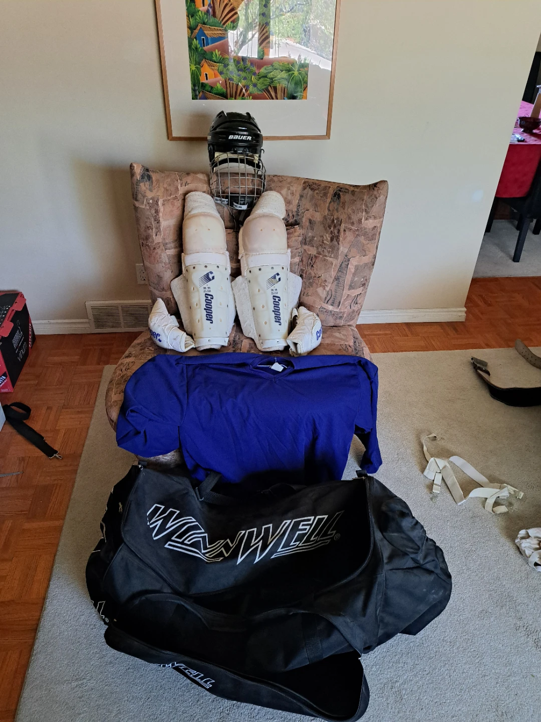 Hockey equipment and bag - photo 2