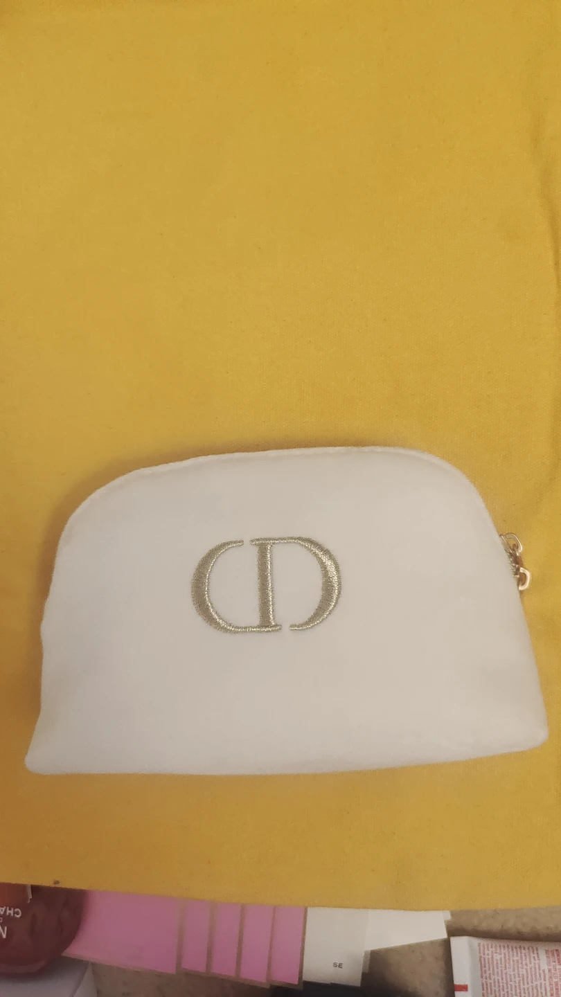 NEW Dior Cosmetic Pouch - White