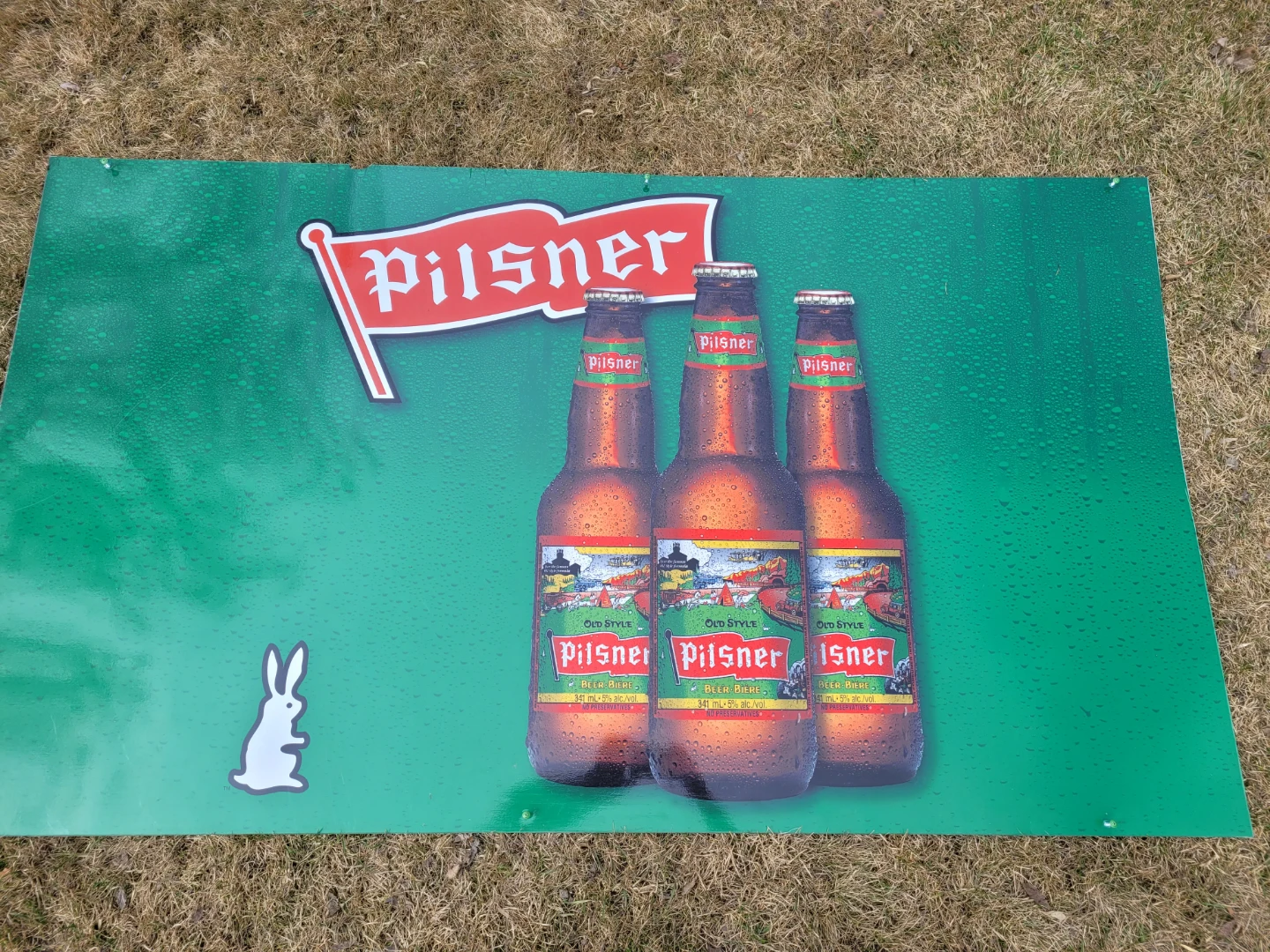 Pilsner Beer Advertising Sign