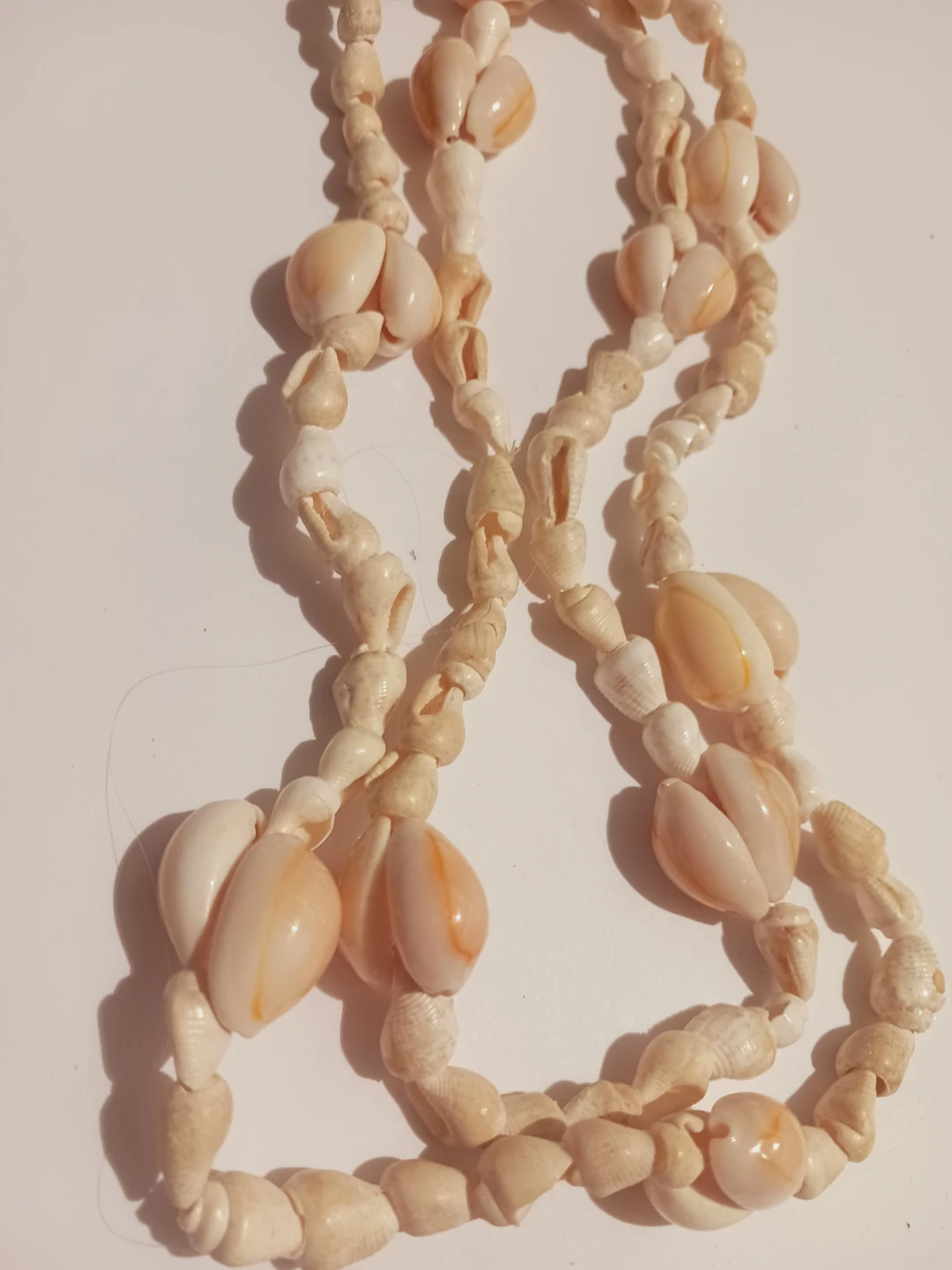 Hawaiian Cowrie Shell Long Beaded Necklace