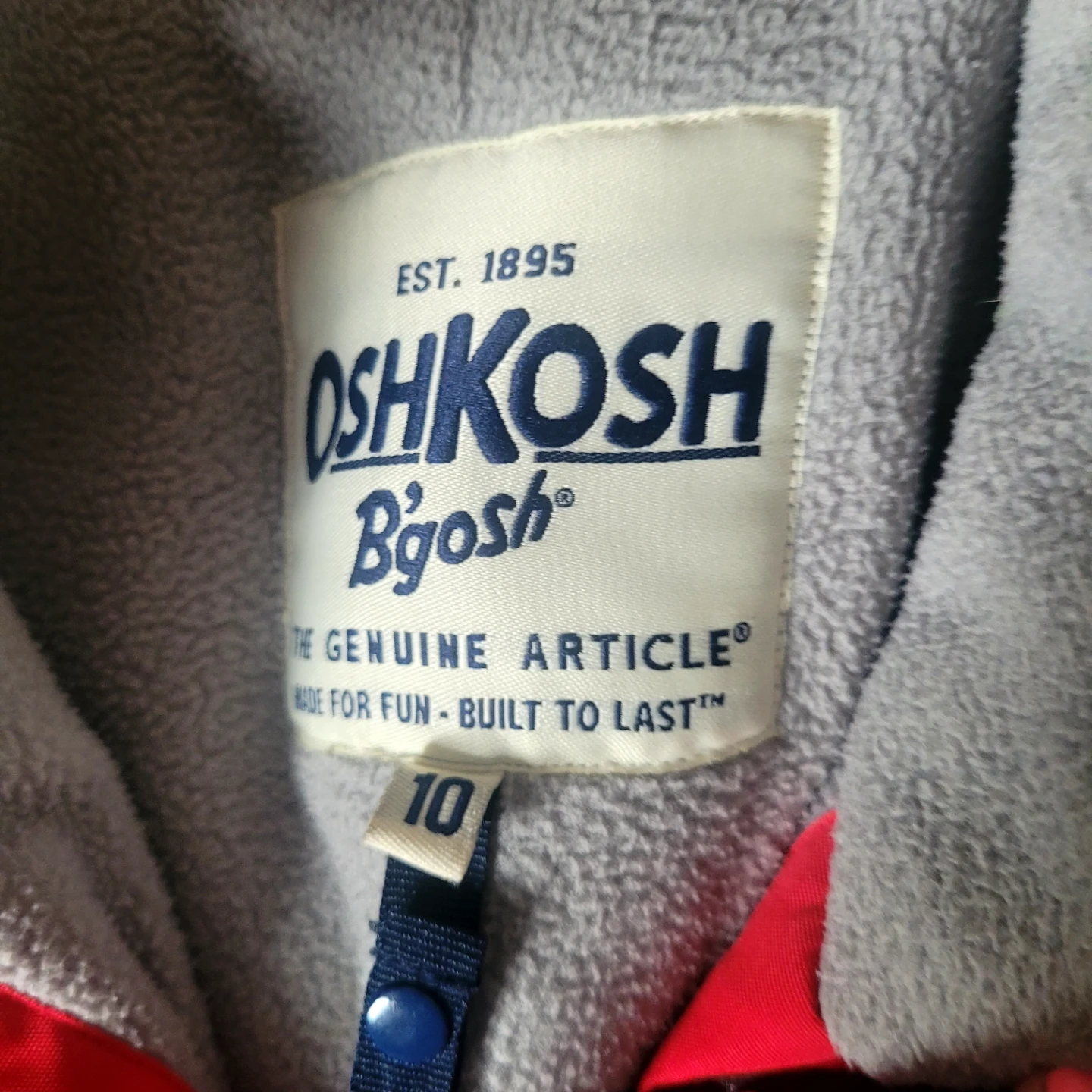 OshKosh B'gosh Red and Black Winter Jacket Size 10 - photo 4