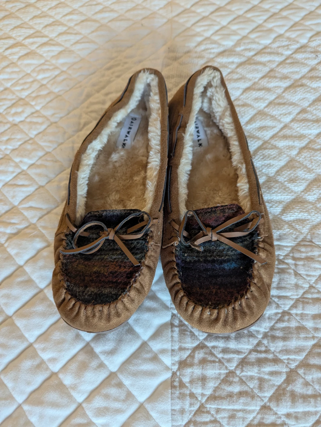 Airwalk Women's Faux Suede Moccasin Slippers
