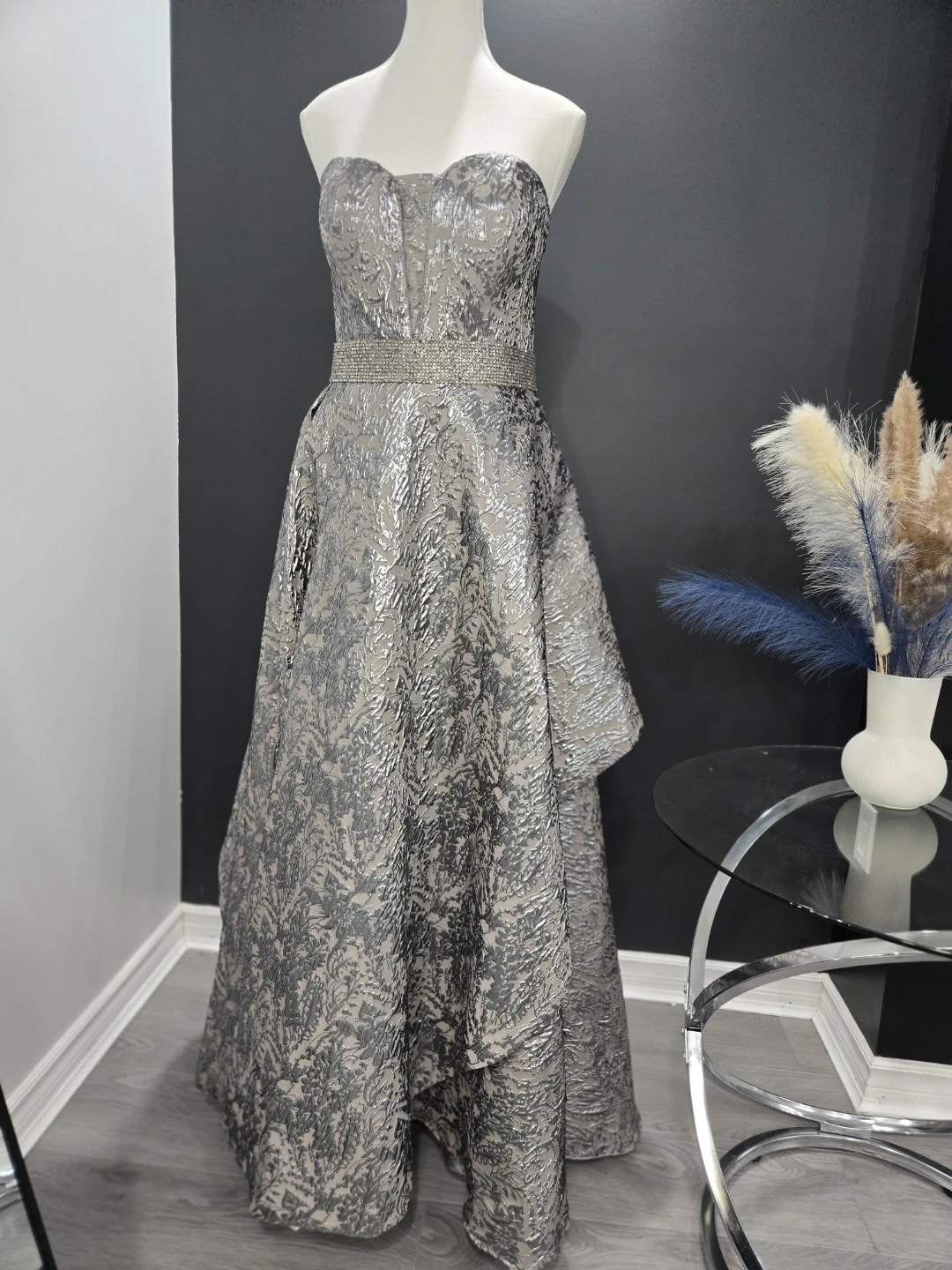 Min Cheri - Size 12 - Strapless Embellished Gown