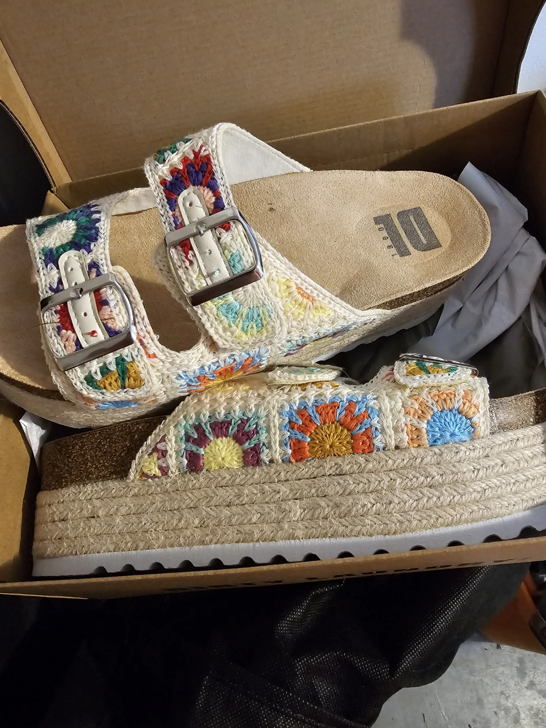 DL Women's Espadrille Platform Sandals