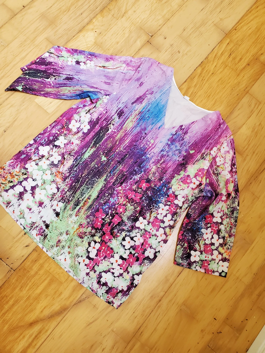 Women's Artistic Print Blouse - photo 2