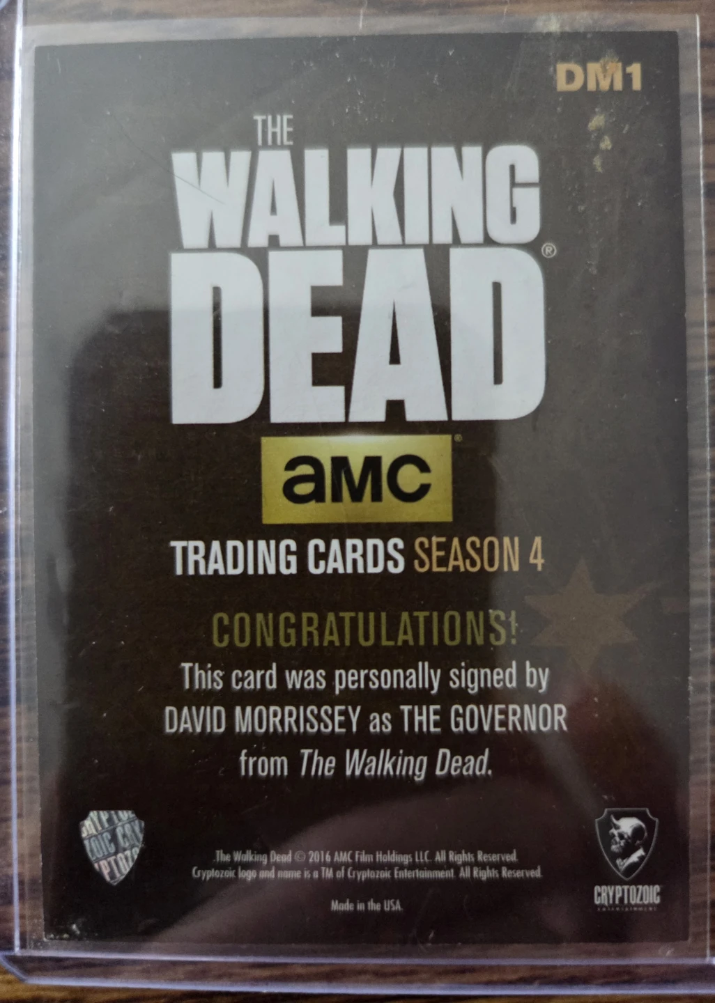 The Walking Dead AMC Trading Cards Authentic Autograph Card - photo 2