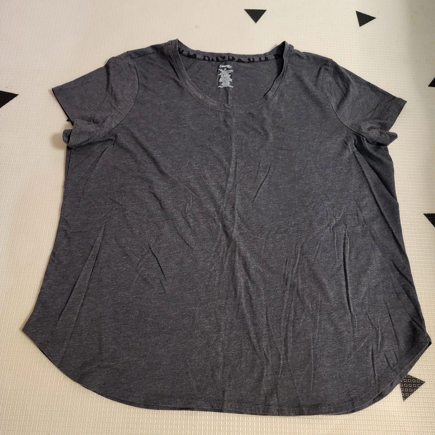 New George Plus Women's Charcoal Grey T-Shirt Size 2X