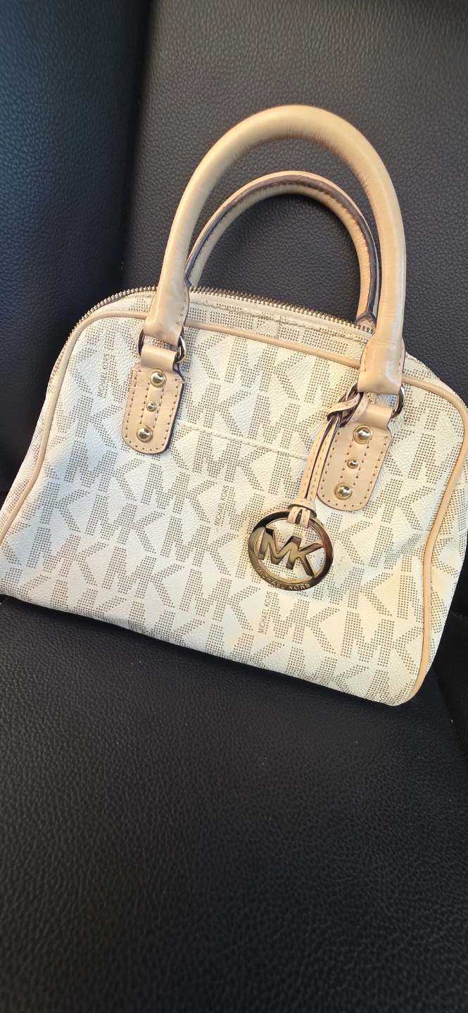 Michael Kors Signature MK Monogram Satchel Handbag
