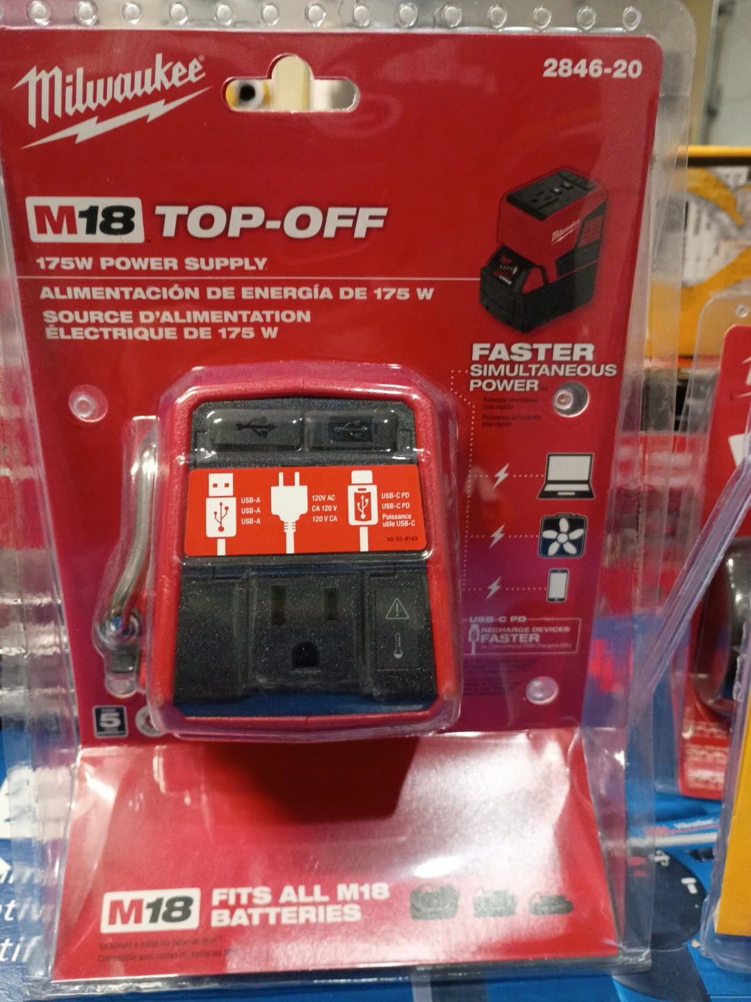Milwaukee M18 TOP-OFF 175W Power Supply