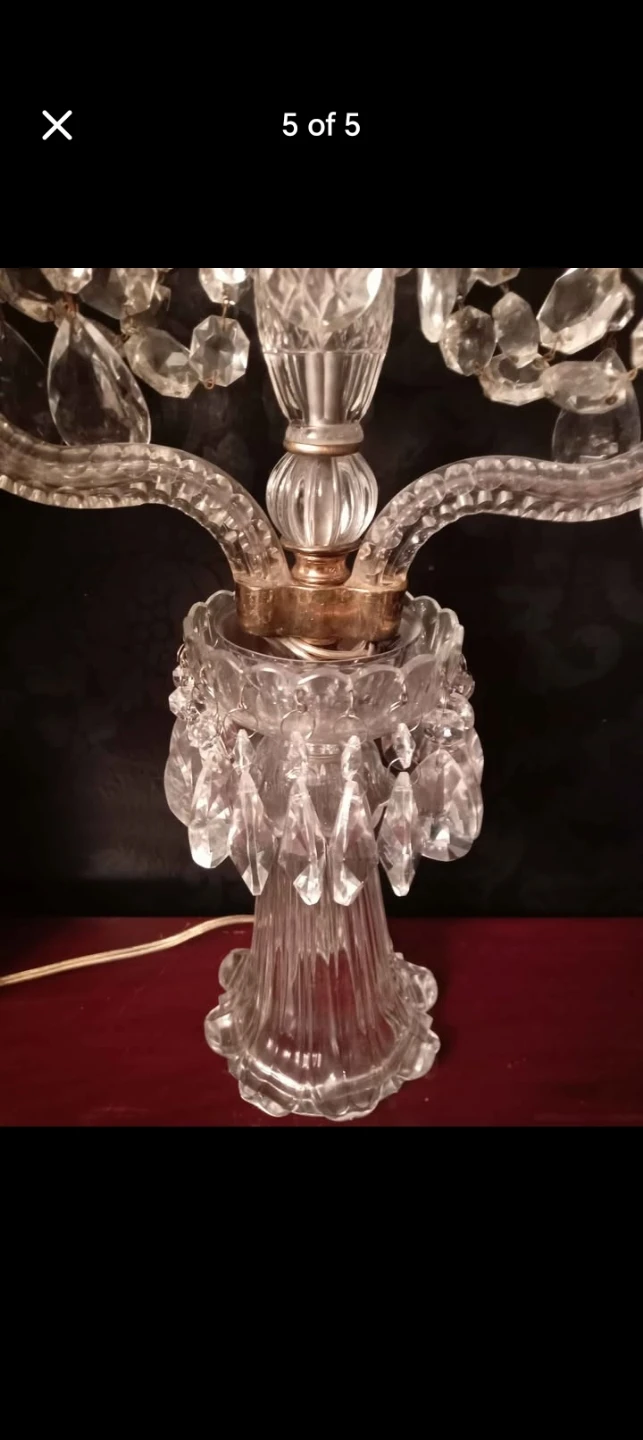 Crystal Chandelier Table Lamp - photo 5