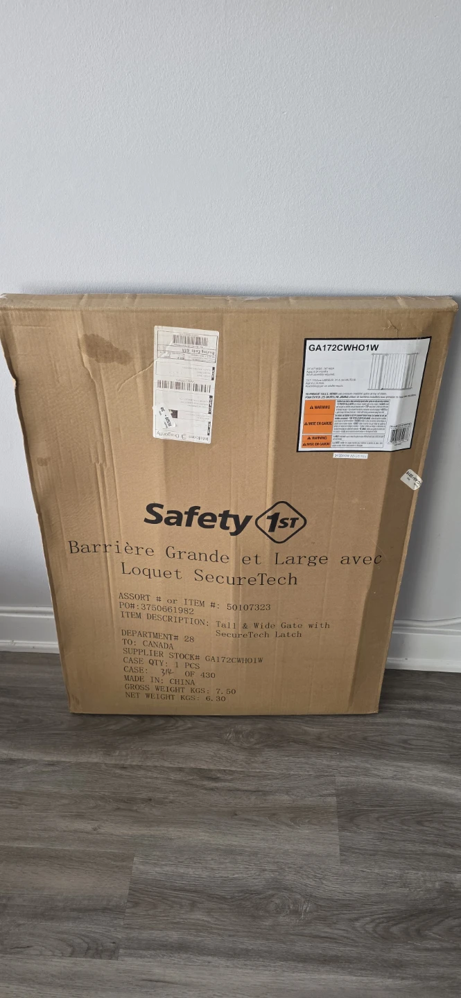 Safety 1st Tall & Wide Pressure Mount Security Gate - photo 2