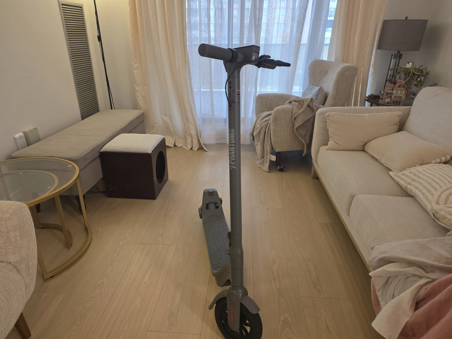 Grey Phantom electric scooter
