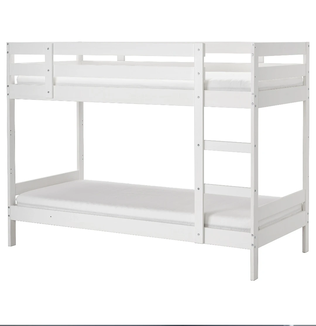 White IKEA Bunk Bed