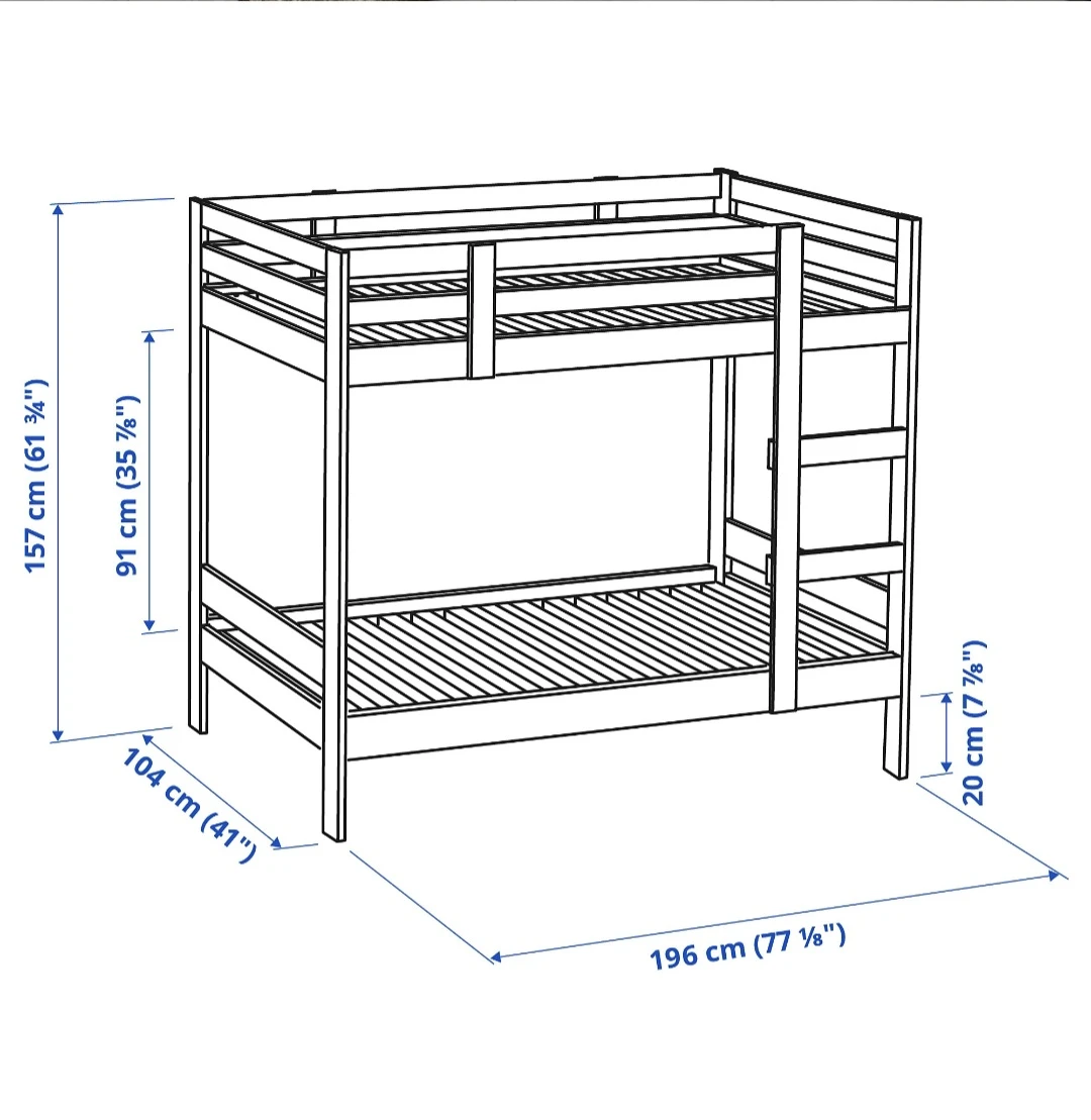 White IKEA Bunk Bed - photo 2