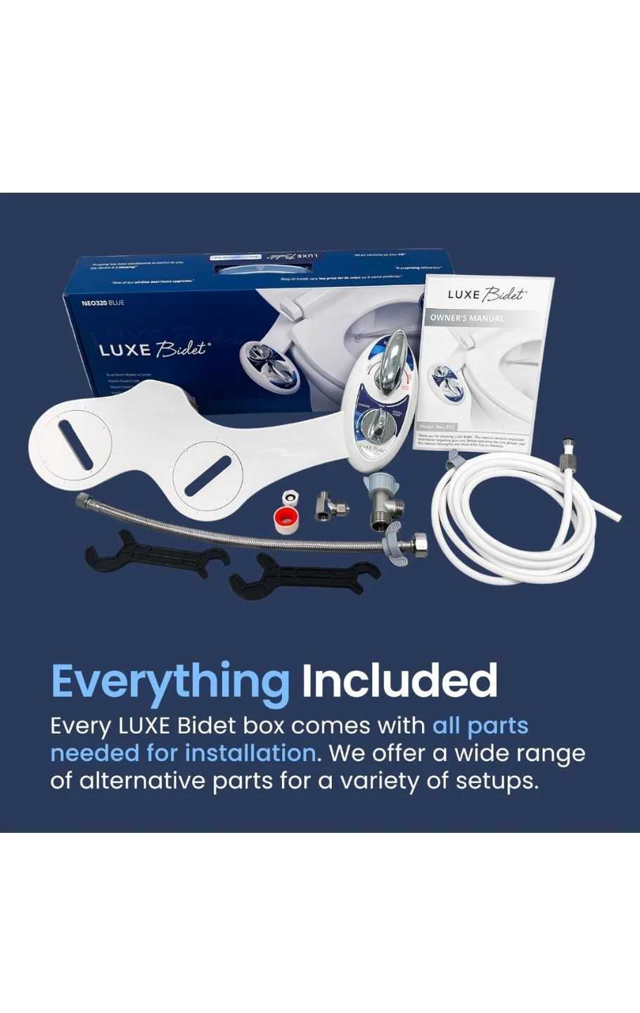 NewLUXE Bidet NEO 320 - Warm Water, Dual Nozzle, Self-Cleaning - photo 4