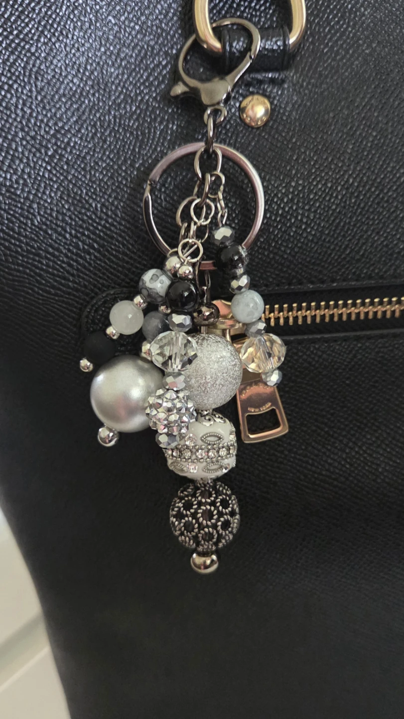 Charming Beaded Keychains with Butterfly Charms - photo 3