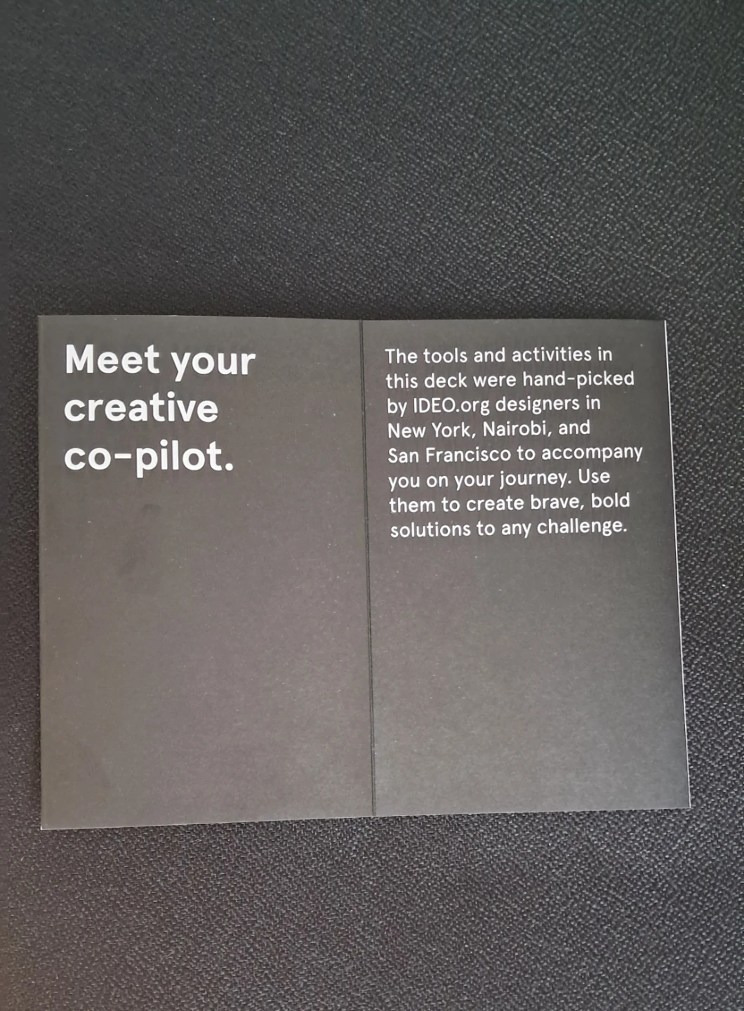 IDEO Design Kit Travel Pack Cards - photo 2