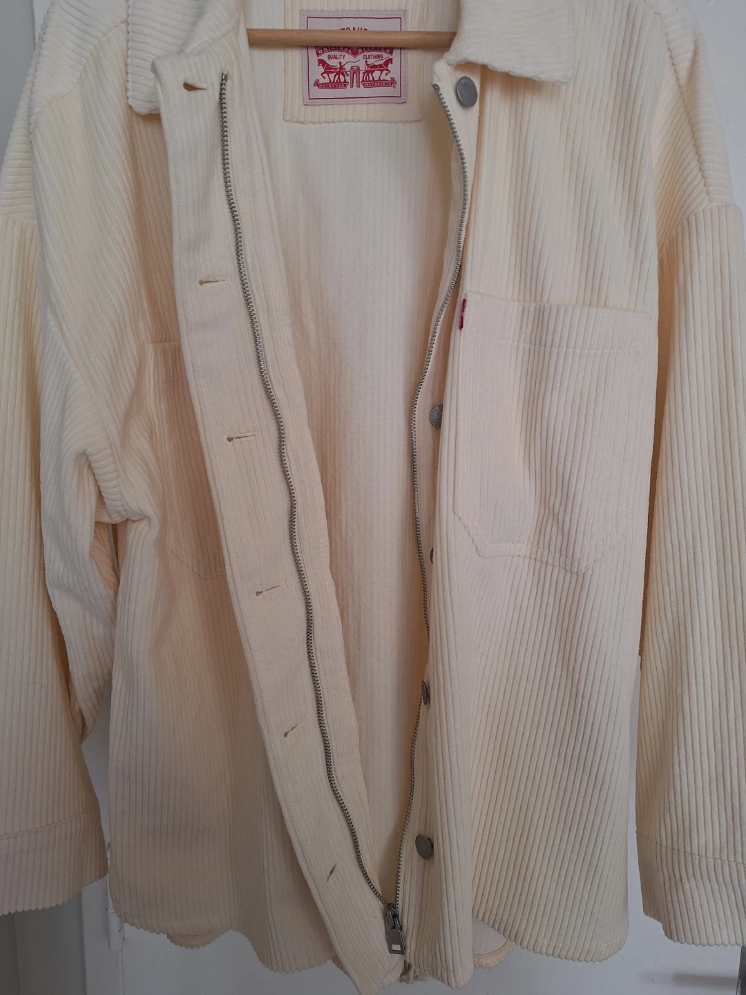 Levi Strauss & Co. Corduroy Shirt Jacket - Cream - Size M - photo 2
