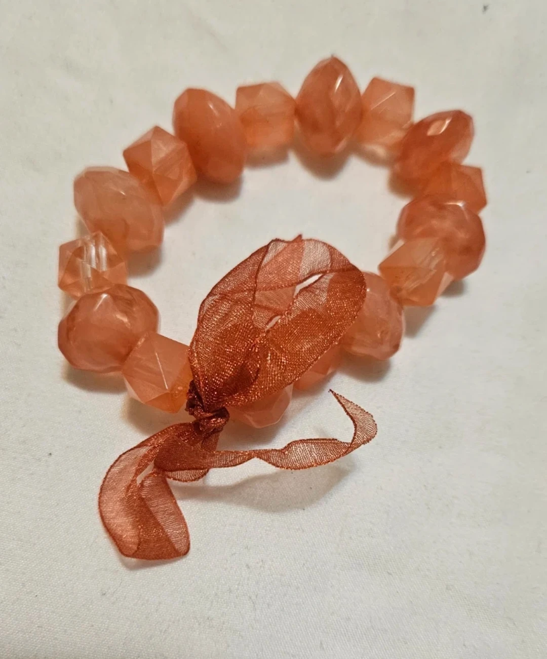Coral jewel bracelet with bow - photo 2