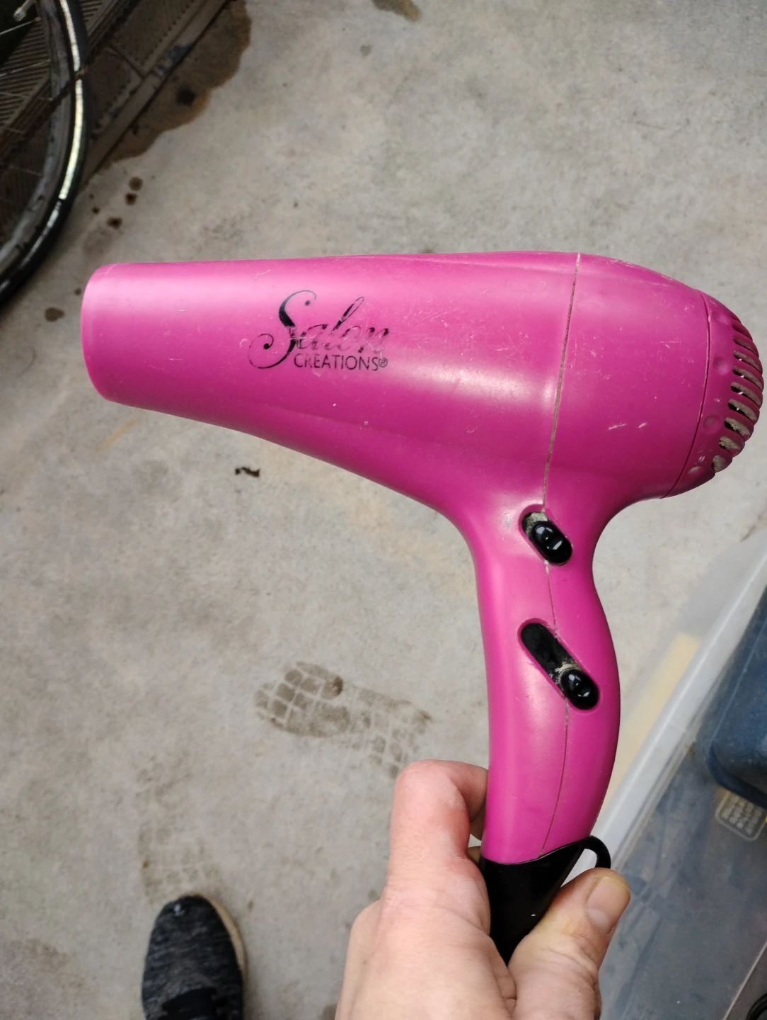 Conair 1600 Hair Dryer - Black &  Pink blow dryer - photo 2