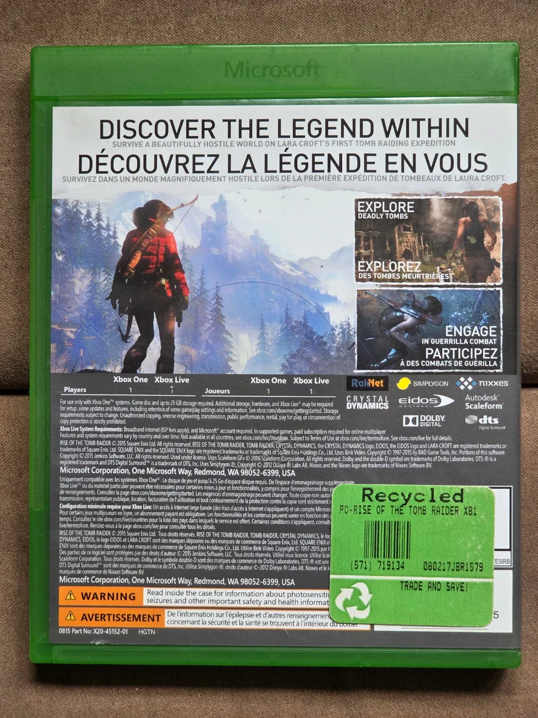 Xbox One Rise of the Tomb Raider Game - photo 2