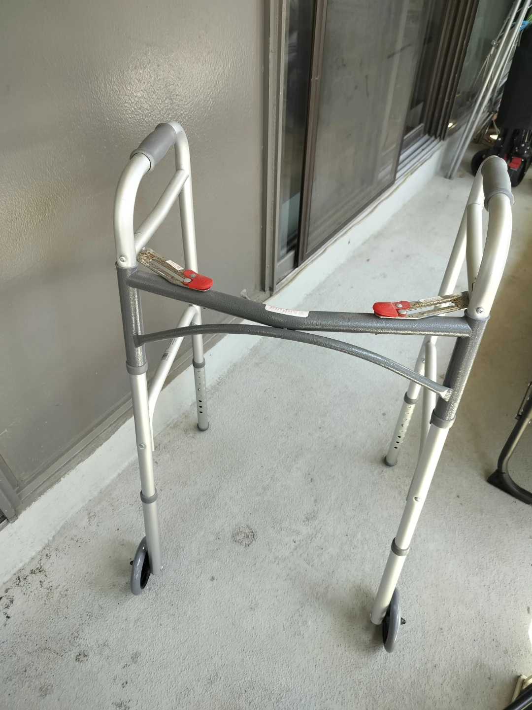 Folding Two Wheel Walker