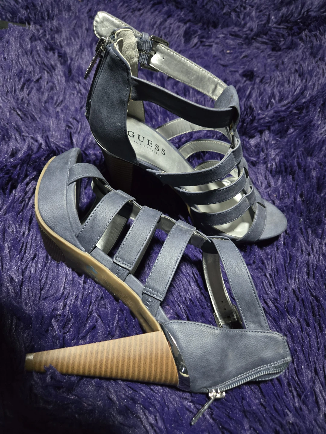Guess Blue Strappy Heels - photo 3