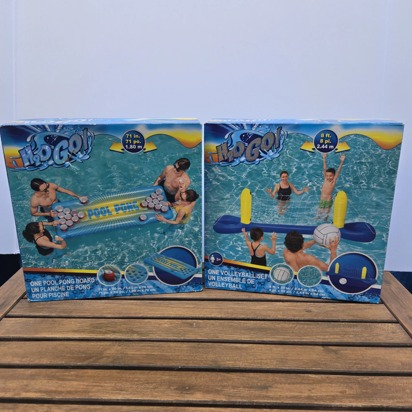 2 inflatable pool party game toys