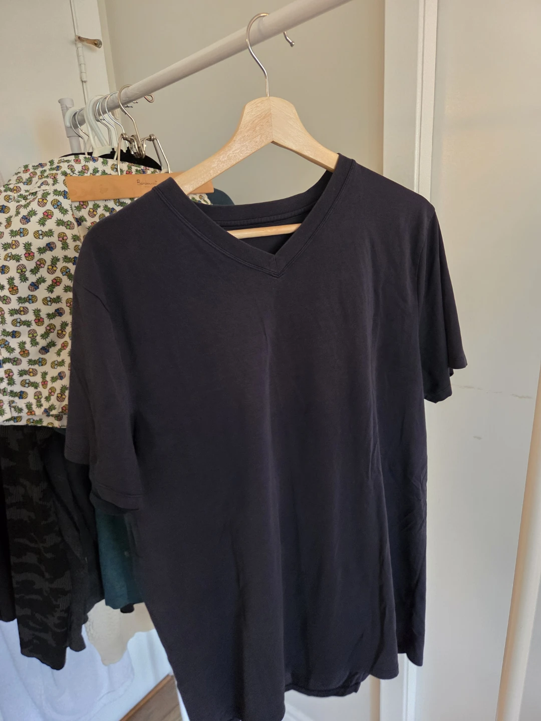 Lululemon Men's navy V-Neck T-Shirt