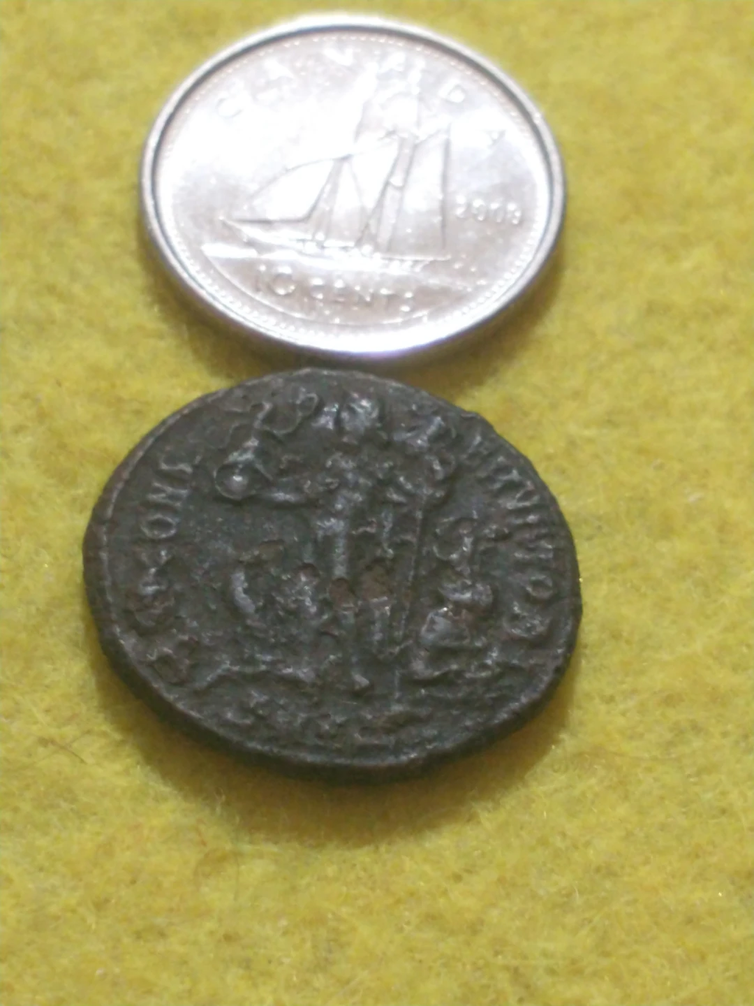 Nice 321-324 AD Emperor Licinius Ancient Roman bronze coin - photo 5